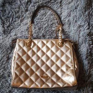 Rose Gold Quilted Aldo Handbag